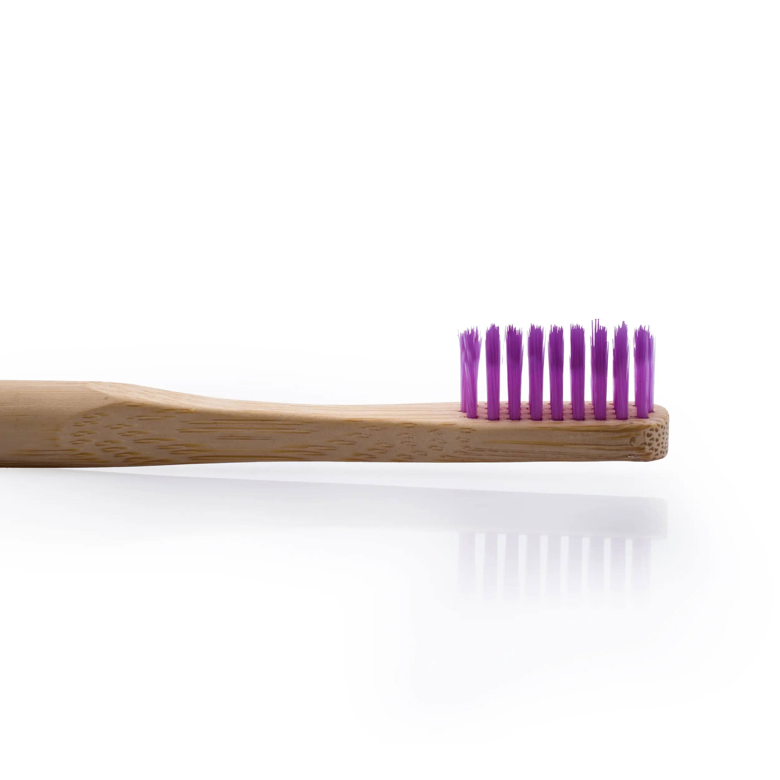 Biodegradable Bamboo Purple Bristle Toothbrush Additional View-0