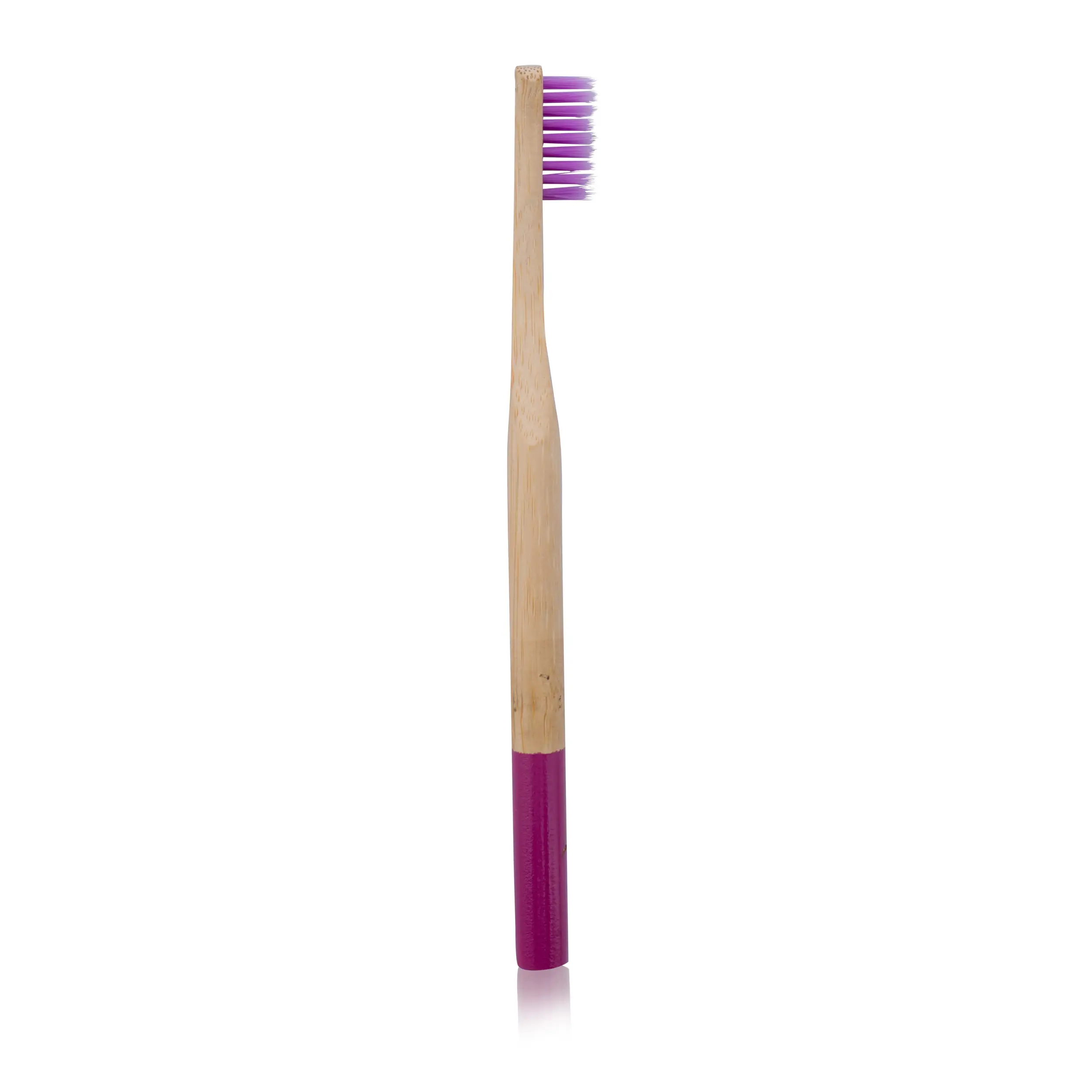 Biodegradable Bamboo Purple Bristle Toothbrush Additional View-1