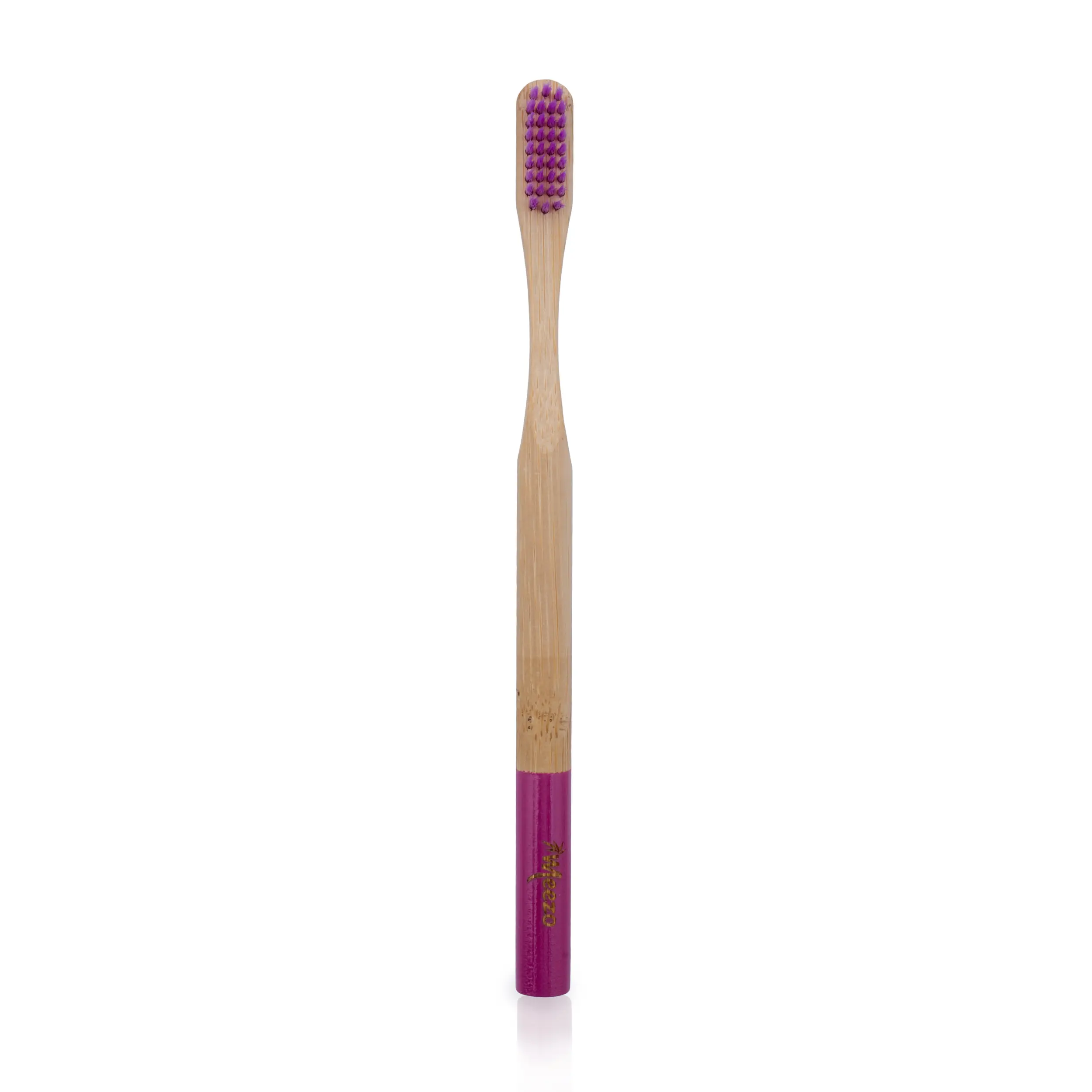 Biodegradable Bamboo Purple Bristle Toothbrush Additional View-2