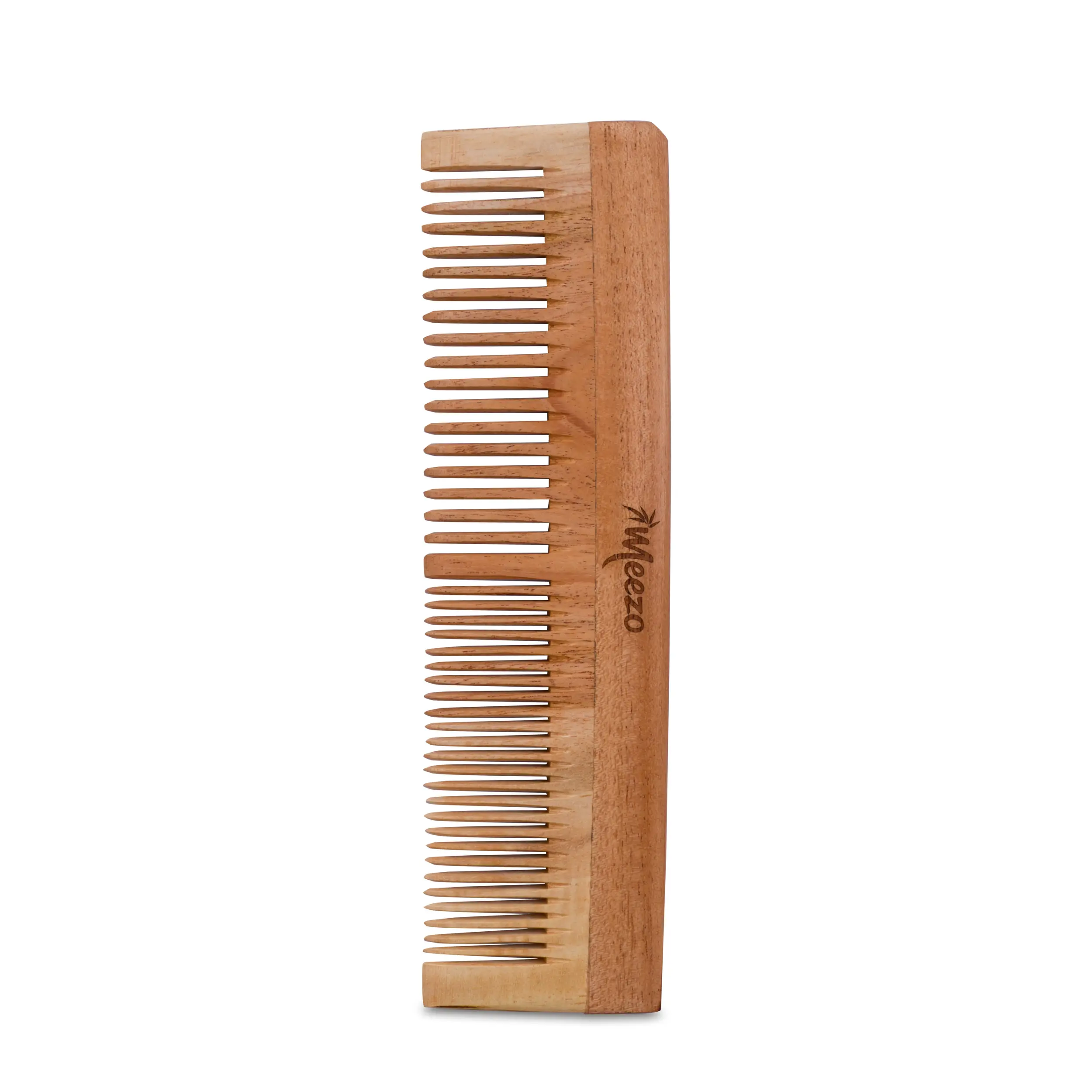 Neem Wood Comb | Both Wide And Narrow Spaced Teeth | Detangling & Styling Additional View-0