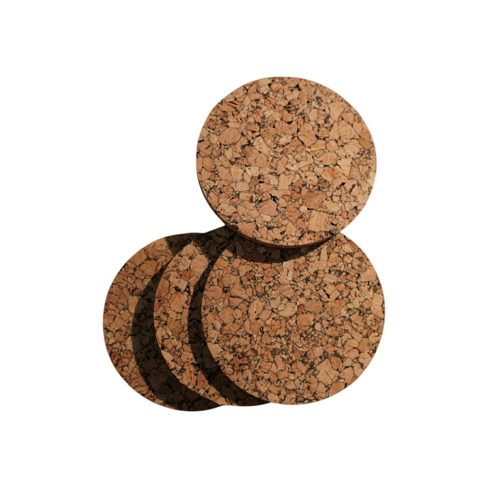 Cork Coasters | Natural Textured | Set Of 4 | Circular Shaped | Eco-friendly Material Additional View-1