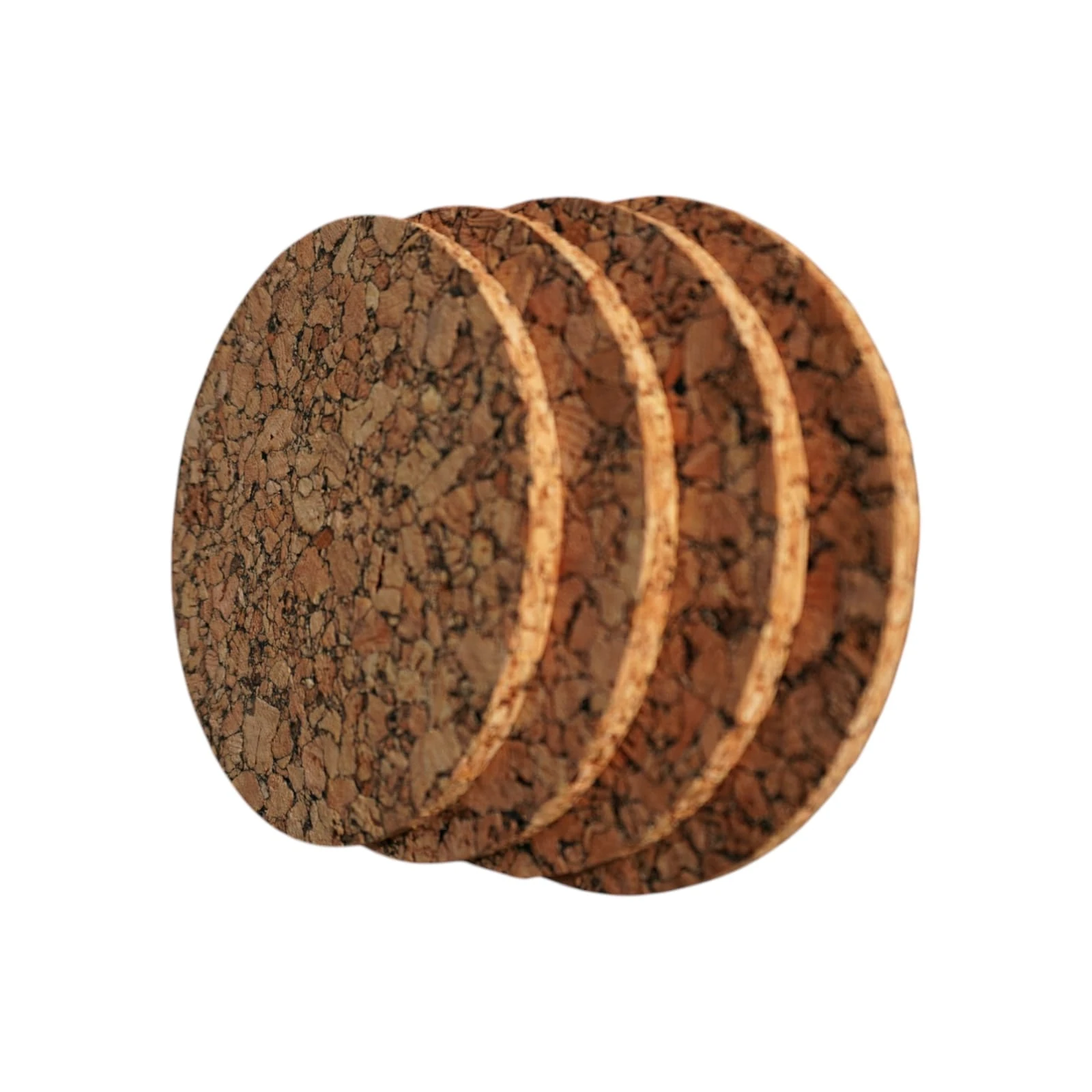 Cork Coasters | Natural Textured | Set Of 4 | Circular Shaped | Eco-friendly Material Additional View-3